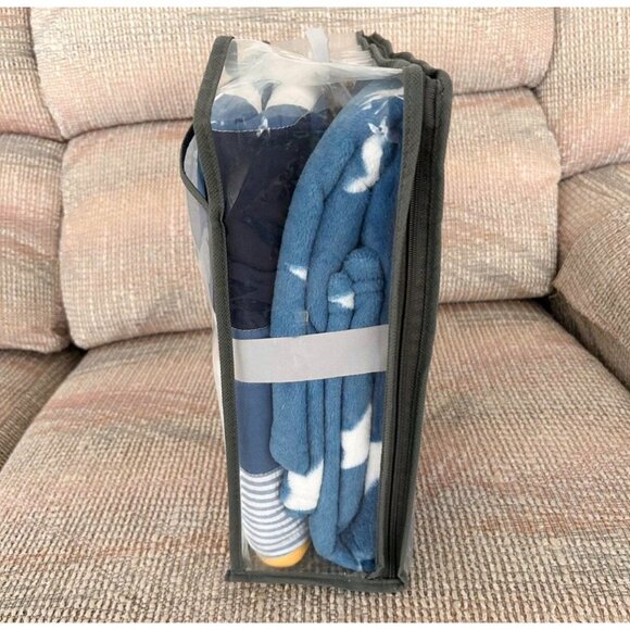 NIB Cloud Island Homespun Stars 4 Pc Boys Nursery Crib Set - Picture 2 of 6